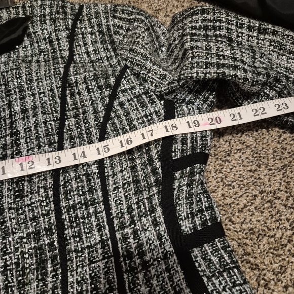 NWT $128 Express Womens Large Sparkle Long Sleeve Jacket with Zipper closure - Picture 14 of 16